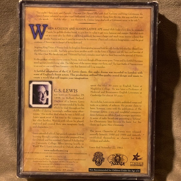 The Last Battle by CS Lewis, Focus on the family radio broadcast CD - Picture 3 of 3